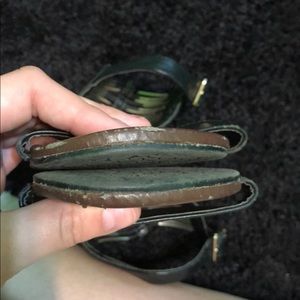 Gold & black sandals